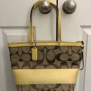 Yellow Coach tote